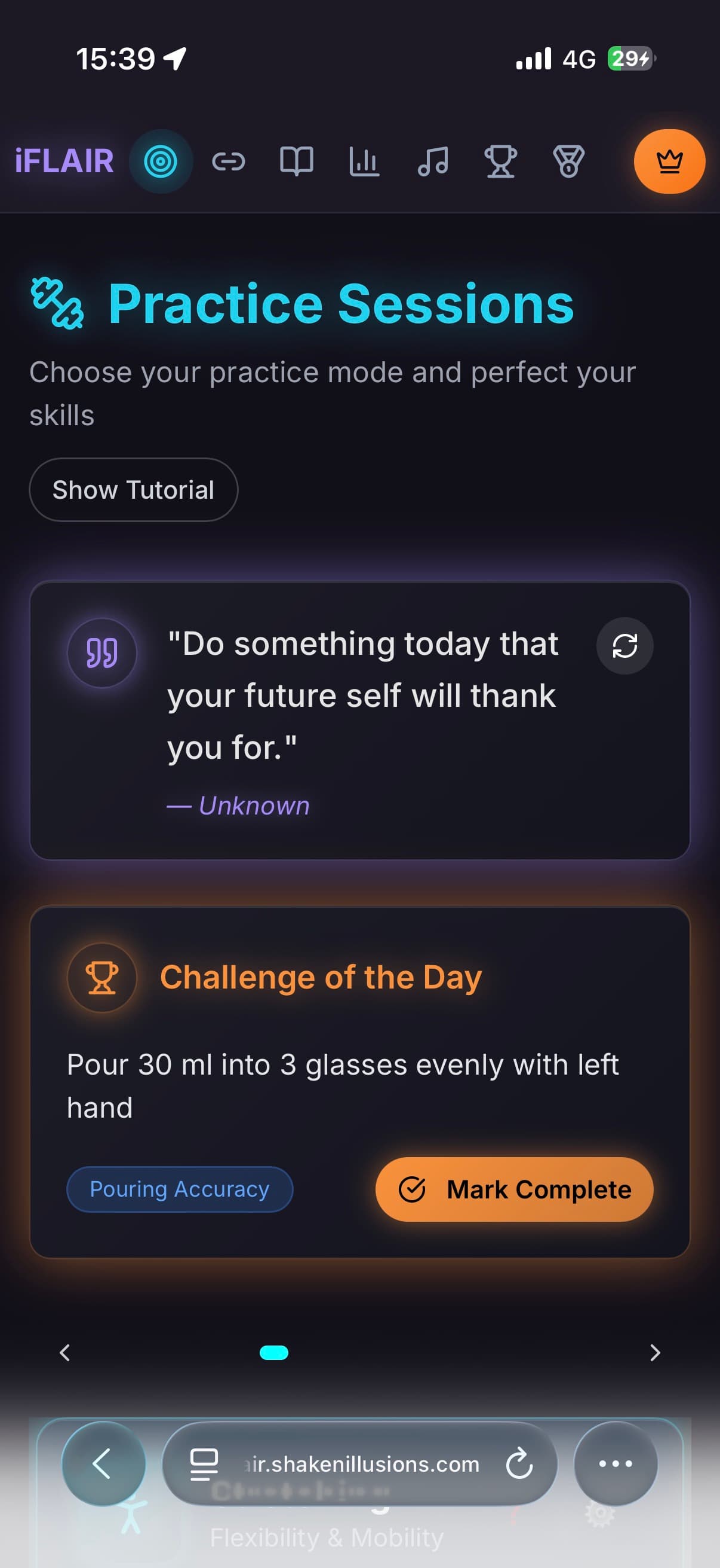 iFLAIR App Interface